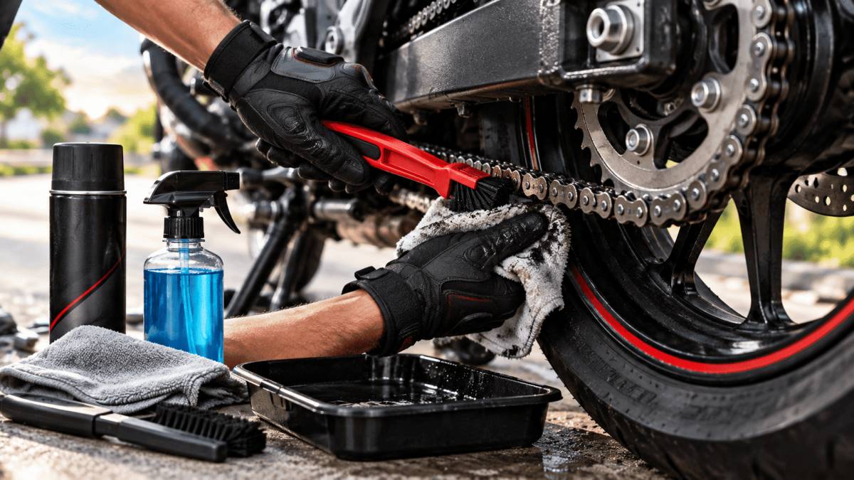 How to Clean and Maintain a Motorcycle Chain: Complete Guide for Bikers