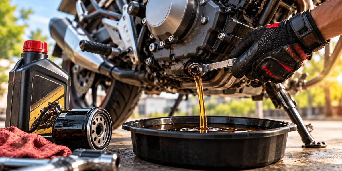 Motorcycle Engine Oil Change: When and How Often?