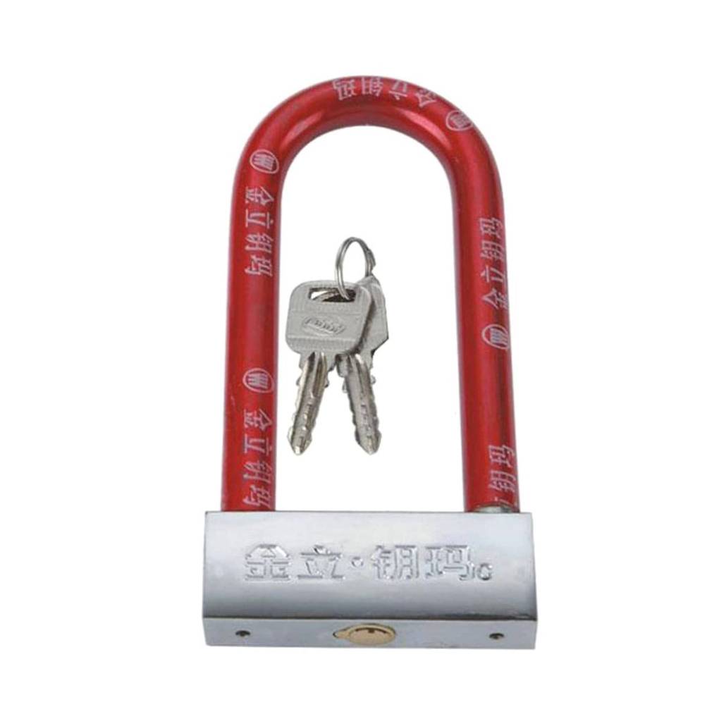 U Shape Motorcycle Bicycle Door Lock Alloy Made Anti Theft Anti Corrosion Cylinder China Lock for Bike