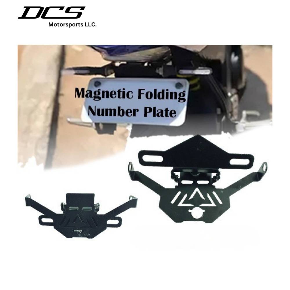 Magnetic Folding Number Plate