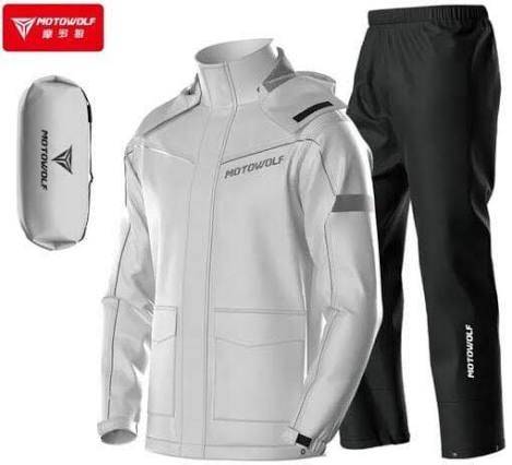Motowolf 0403B Raincoat Grey