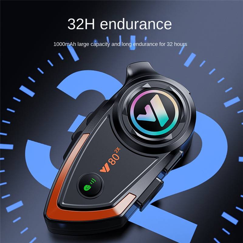 Y80 2X Motorcycle Helmet Bluetooth Headset