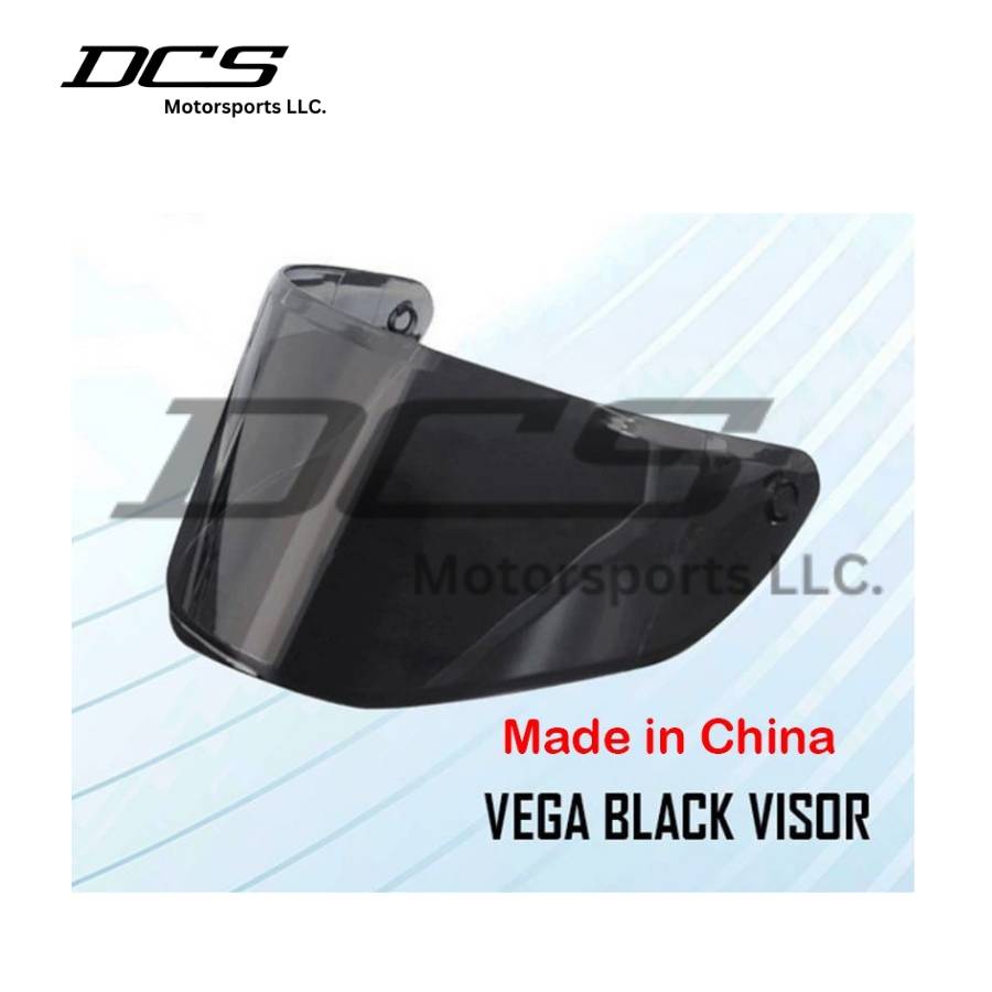 Vega Black Helmet Visor