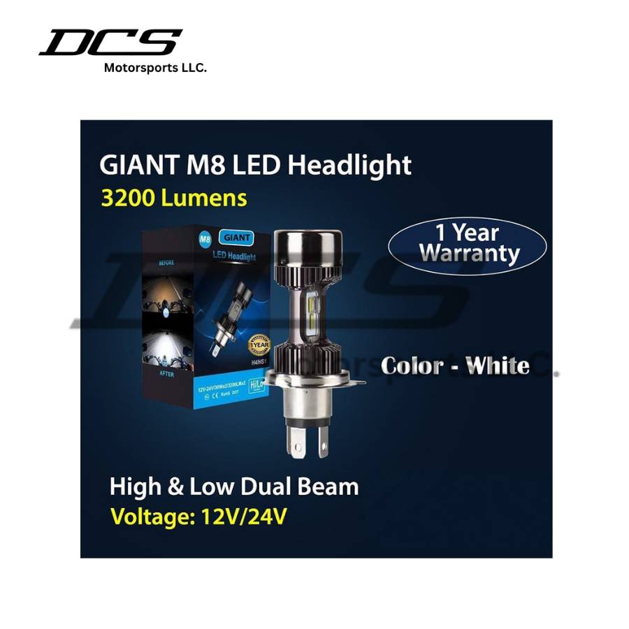 Giant M8 LED Headlight white